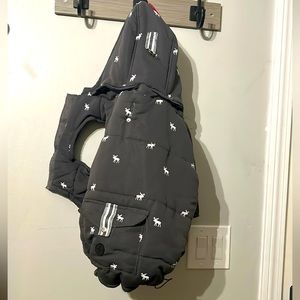 LuvGear Protect Me Alert Puffer Moose Lined Dog Jacket Cold Alert Tech MEDIUM